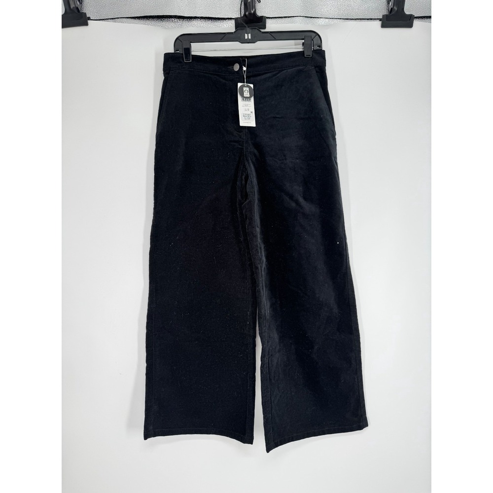 Eileen‎ Fisher Velveteen Pants 30x26 XS Velvet Wide Leg Velour Baggy High Rise